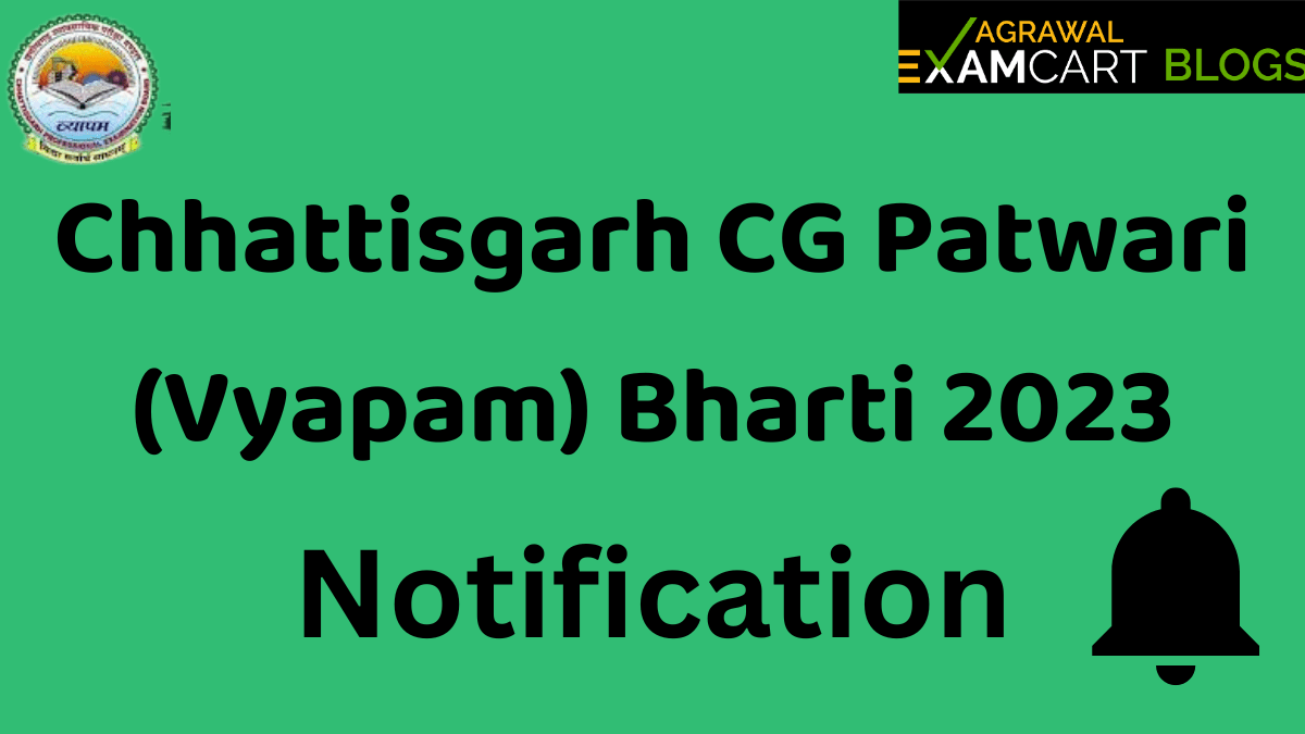 Cg Patwari Bharti 2023, Notification, Vacancy, Online form, Exam Books