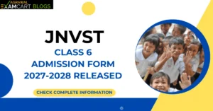 JNVST Class 6 Admission Form 2027