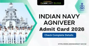 Indian Navy Agniveer MR Admit Card