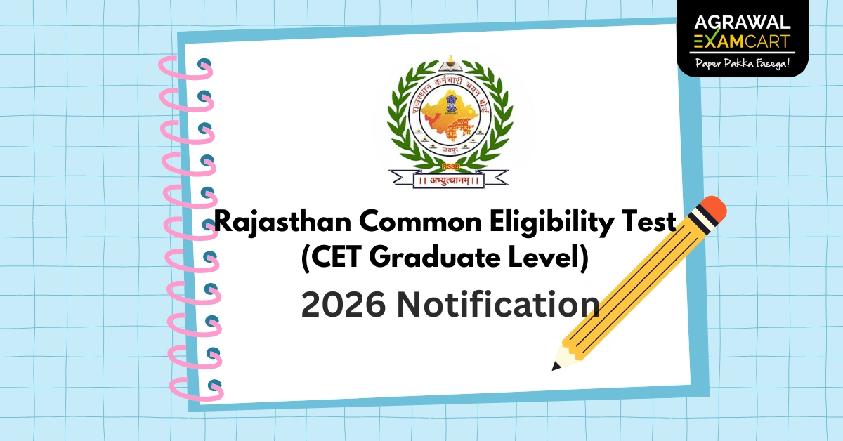 Rajasthan Cet Graduate Level 2026 Notification