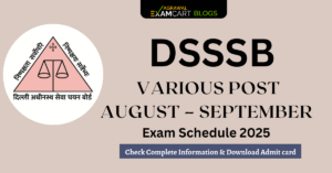 DSSSB Various Posts