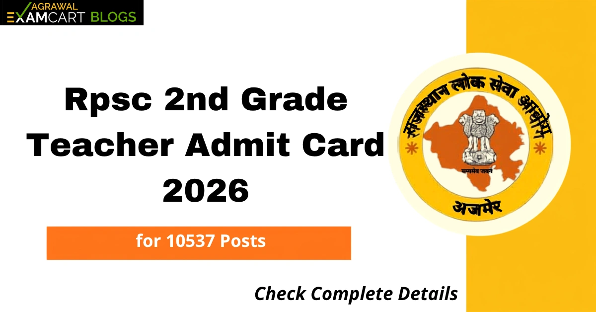 RPSC 2nd Grade Admit Crad 2026