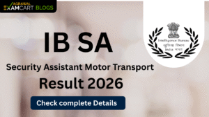 IB Security Assistant Motor Result 2026