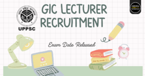 UPPSC GIC Lecture Recruitment