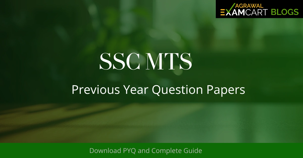 SSC MTS Previous year question Papers 2026
